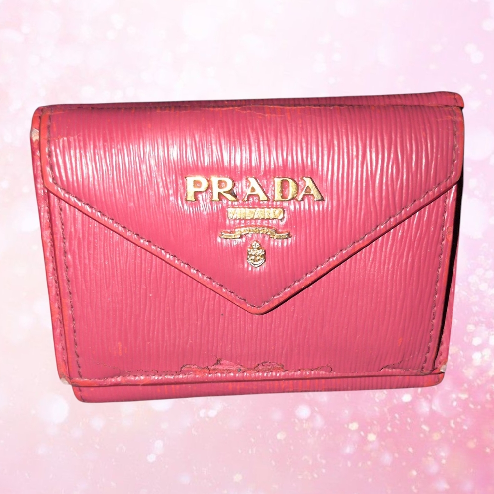 Prada Pink Leather Wallet